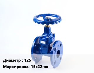 Задвижка стальная 125 15с22нж, фланцевая, шт цена от 26040 Тг / шт, где купить, условия доставки в Актобе и Актюбинской области